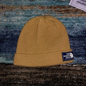 TNF Logo Box Dark Yellow Beanie